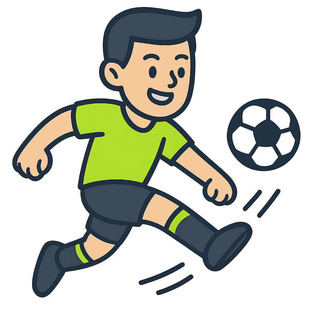 Animierter Fußballspieler
